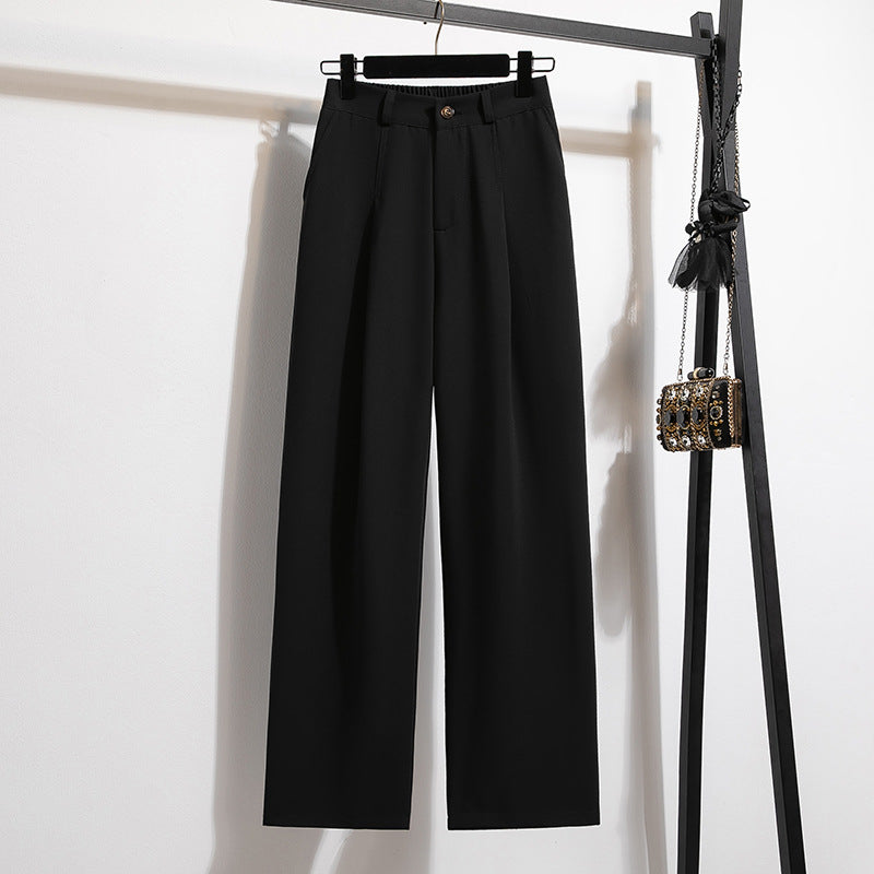 women high waist wide leg pants elegant suit trousers