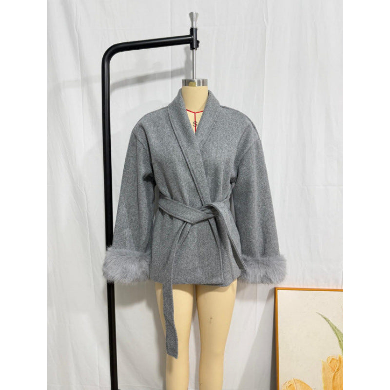 High-End Wool Coat – Stylish Women's Winter Coat