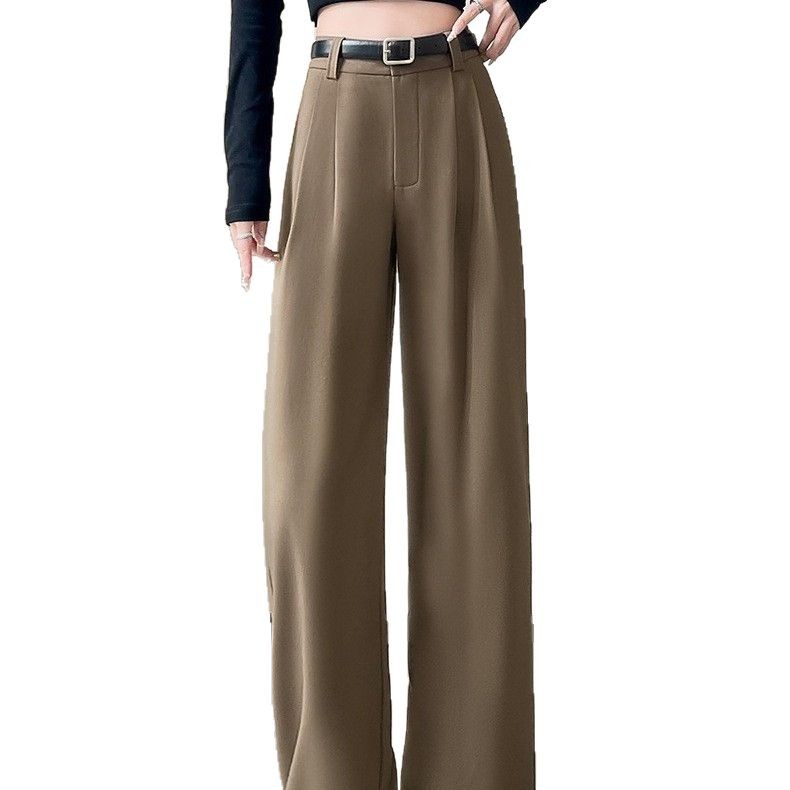2025 Spring/Summer High-End Flowy Suit Pants for Women