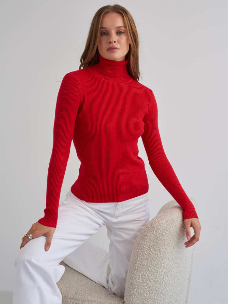 women turtleneck sweater soft stylish fashion top