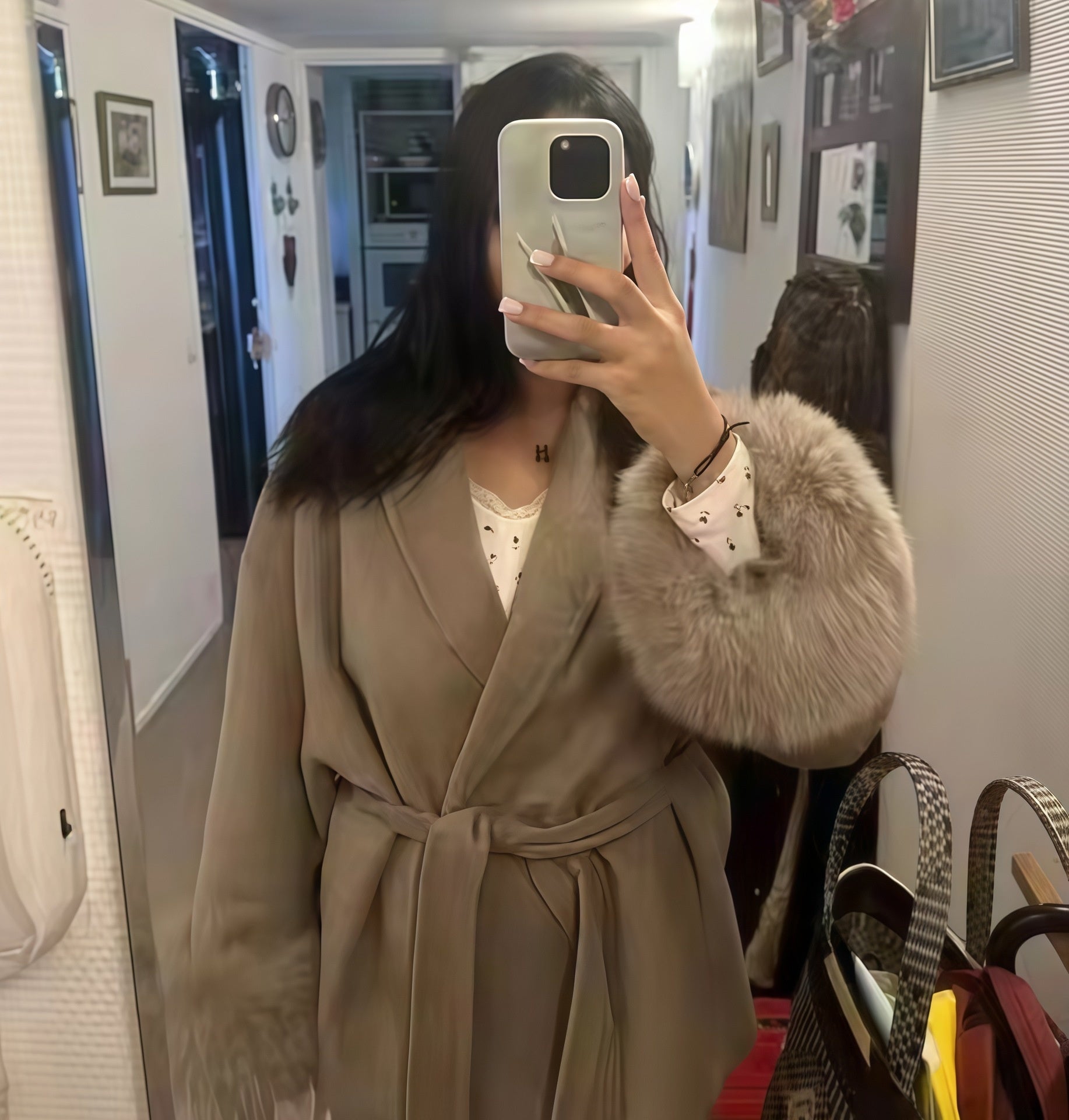Plus Size Woolen Overcoat – Elegant Fashion Style