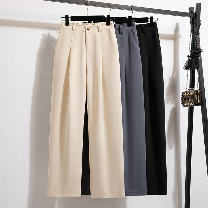 women high waist wide leg pants elegant suit trousers