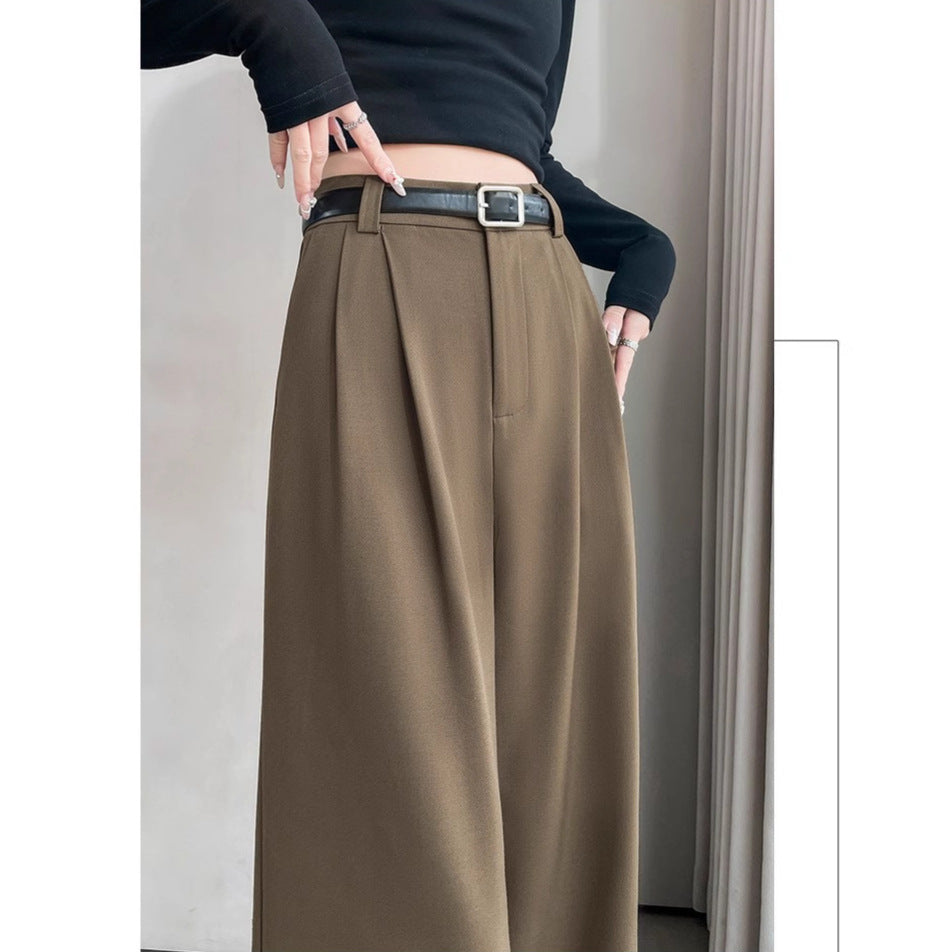 2025 Spring/Summer High-End Flowy Suit Pants for Women