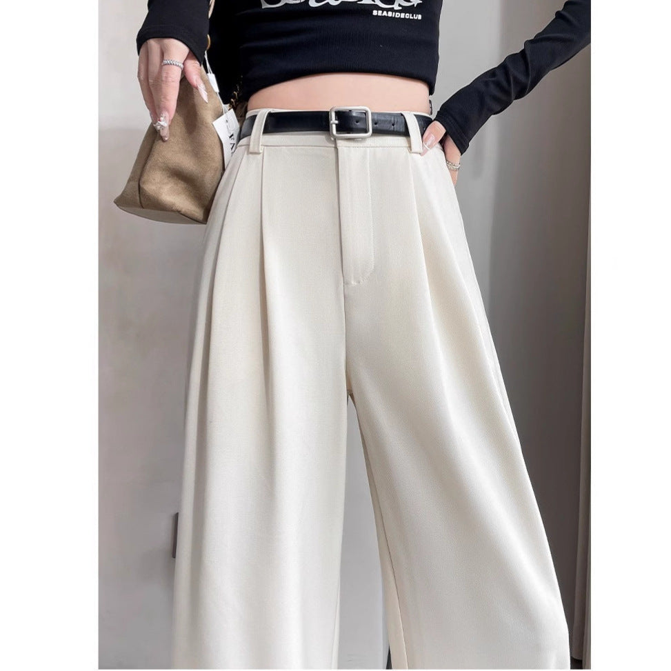 2025 Spring/Summer High-End Flowy Suit Pants for Women