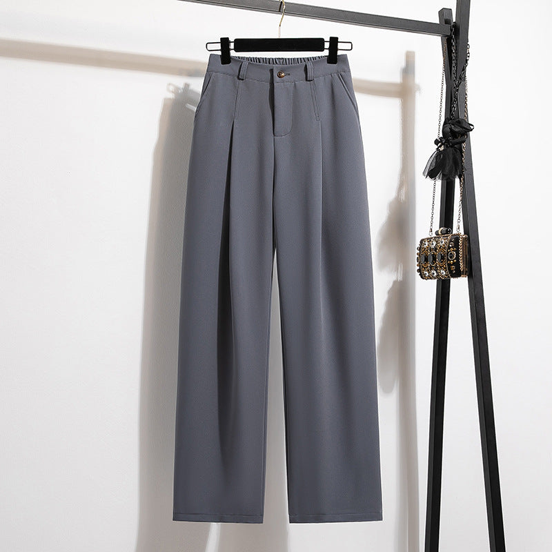 women high waist wide leg pants elegant suit trousers