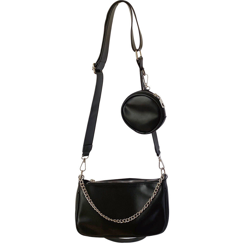 Three-in-One Shoulder Satchel Bag – Retro Playful Style