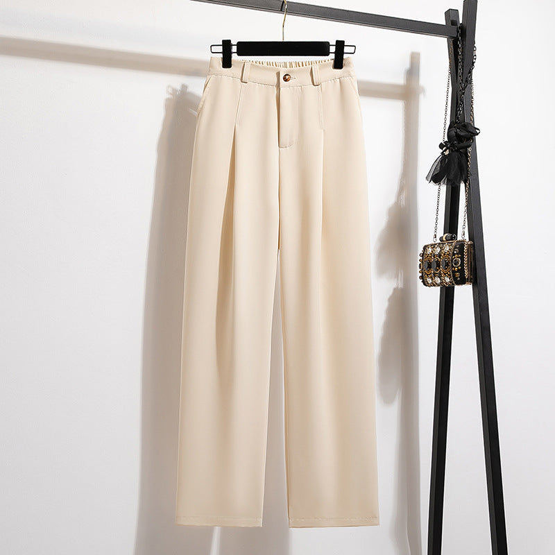 women high waist wide leg pants elegant suit trousers