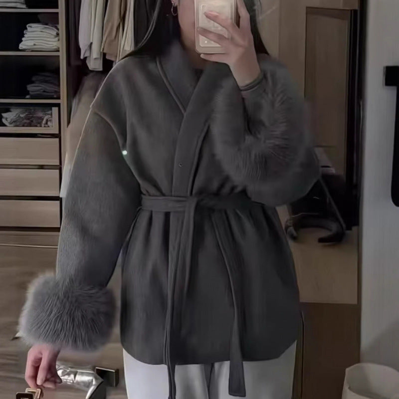 High-End Wool Coat – Stylish Women's Winter Coat