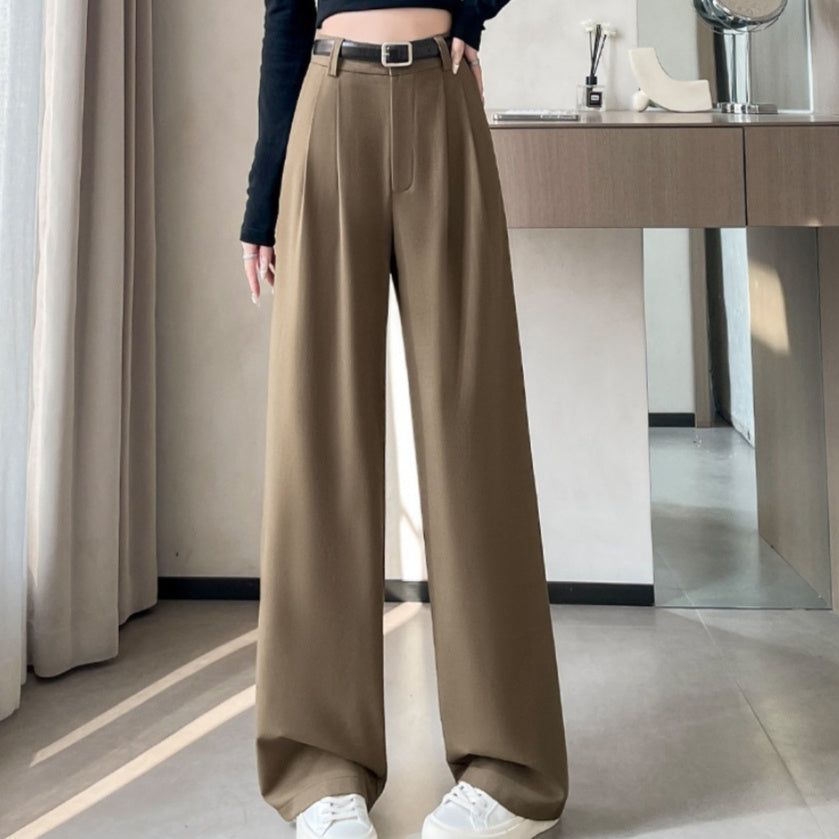 2025 Spring/Summer High-End Flowy Suit Pants for Women