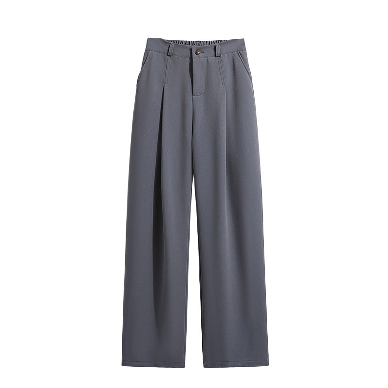 women high waist wide leg pants elegant suit trousers