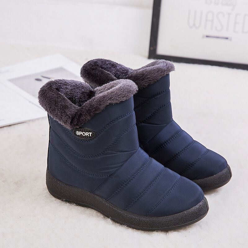 Plus Size Winter Snow Boots – Long Velvet Design for Women
